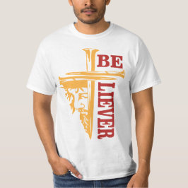 Jesus-Kreuz-Nagel-Design – Mächtiges Christentum T-Shirt