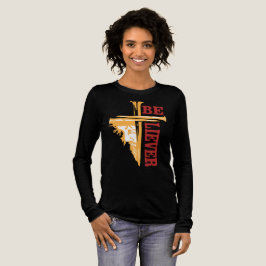 Jesus-Kreuz-Nagel-Design – Mächtiges Christentum Tri-Blend Shirt