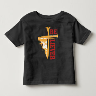 Jesus Kreuz Nageldesign – Mächtiger Christlicher G Kleinkind T-shirt