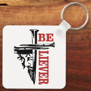Jesus Kreuz Nageldesign – Mächtiger Christlicher G Schlüsselanhänger