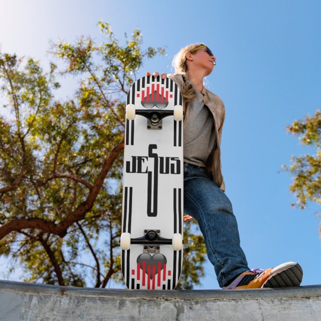 Jesus Kreuz Skateboard (Außenbereich 1)