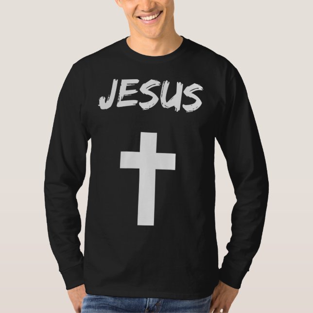 Jesus kreuzt die Christliche Kirche T-Shirt (Vorderseite)