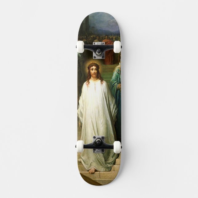 Jesus-Kruzifix 2 Skateboard (Vorderseite)