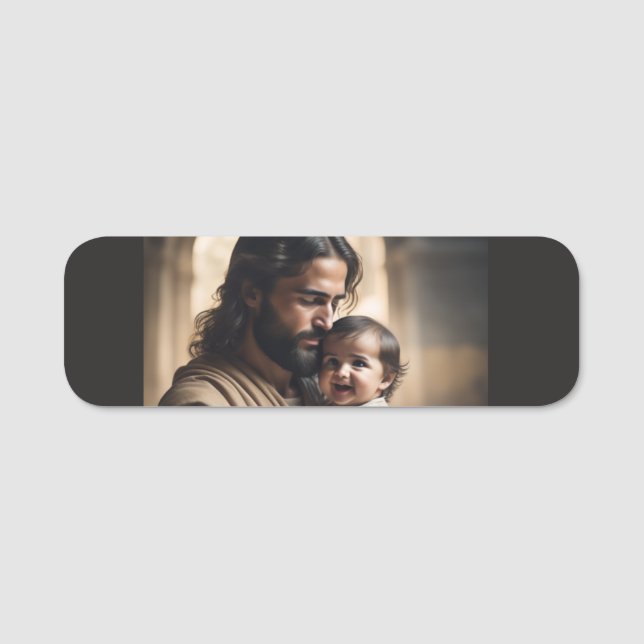 Jesus Kunst Namensschild (Vorderseite)