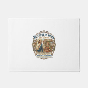 Jesus Kunstverkäufer Etsy Maker Shirt Glaube Basie Fußmatte