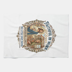 Jesus Kunstverkäufer Etsy Maker Shirt Glaube Basie Geschirrtuch