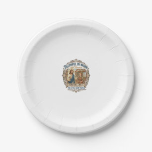 Jesus Kunstverkäufer Etsy Maker Shirt Glaube Basie Pappteller