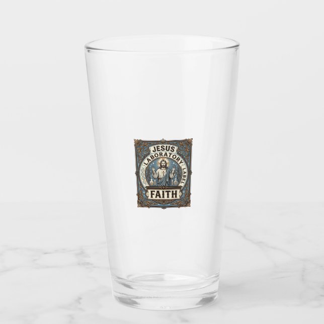 Jesus Laboretikett Glaube Jesus Labor Christi Glas (Vorderseite)