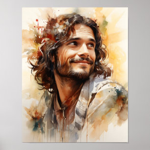 Jesus lächelnd Art Poster