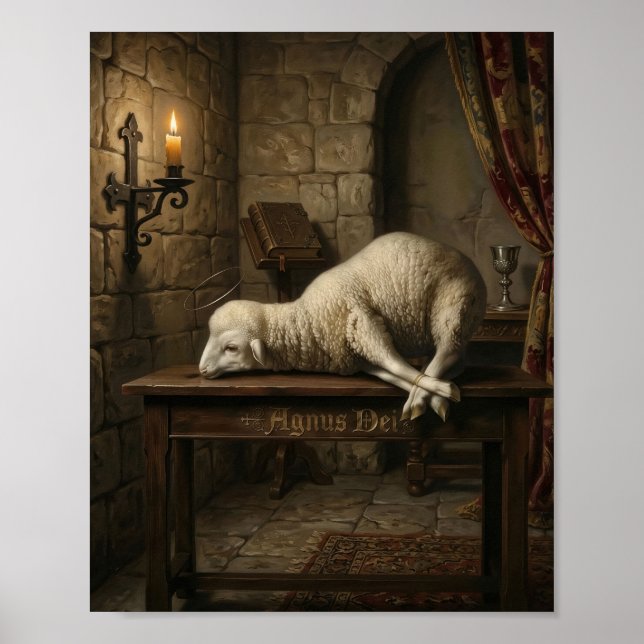 Jesus Lamm Gottes - Agnus Dei Poster (Vorne)
