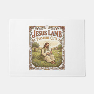 Jesus Lamm Weide Niedlich Jesus Lamm Weide Niedlic Fußmatte
