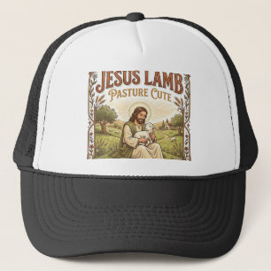 Jesus Lamm Weide Niedlich Jesus Lamm Weide Niedlic Truckerkappe
