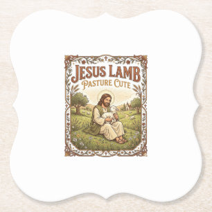 Jesus Lamm Weide Niedlich Jesus Lamm Weide Niedlic Untersetzer