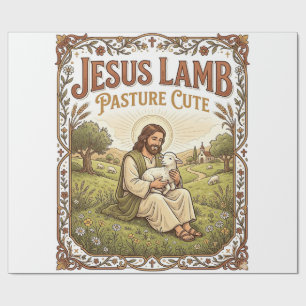 Jesus Lamm Weide Süß Jesus Lamm Weide Süß Ch Geschenkpapier