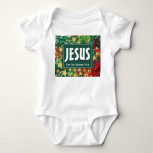 JESUS Lasst uns Ihn anbeten Weihnachten Baby Strampler