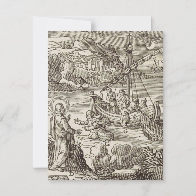 Jesus läuft auf dem Wasser (Vorderseite)