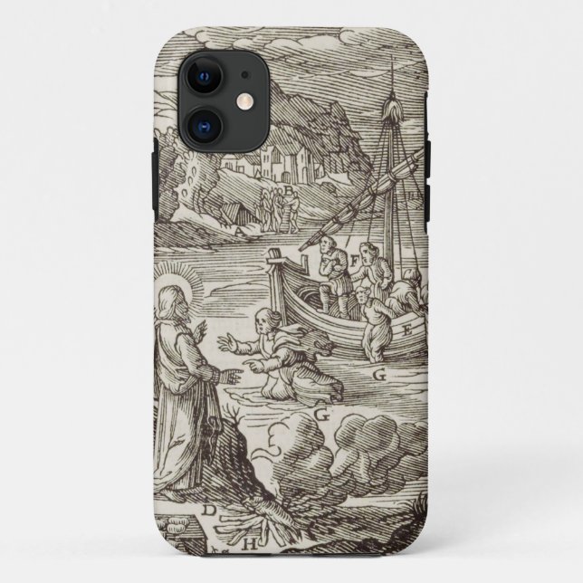 Jesus läuft auf dem Wasser Case-Mate iPhone Hülle (Rückseite)