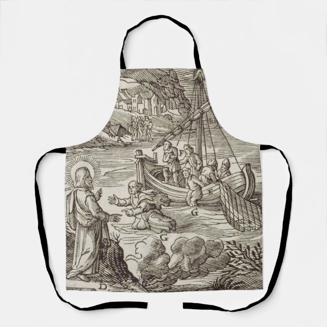 Jesus läuft auf dem Wasser Schürze (Vorderseite)