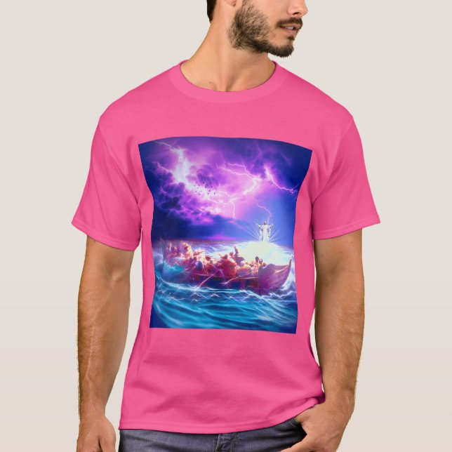 Jesus läuft auf dem Wasser T-Shirt (Vorderseite)