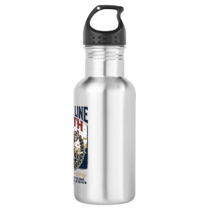 Jesus läuft Marathon Vintage-Shirt Christlich Gra Edelstahlflasche