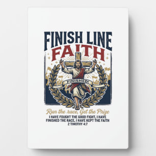 Jesus läuft Marathon Vintage-Shirt Christlich Gra Fotoplatte