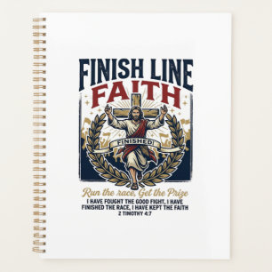 Jesus läuft Marathon Vintage-Shirt Christlich Gra Planer