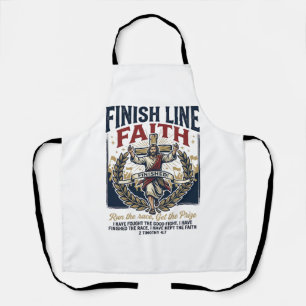 Jesus läuft Marathon Vintage-Shirt Christlich Gra Schürze