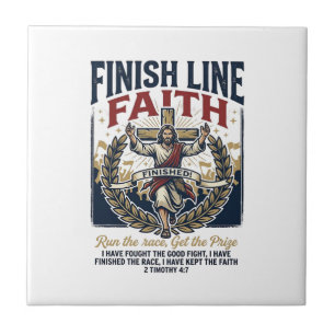 Jesus läuft Marathon Vintage-Shirt Christlich Graf Fliese
