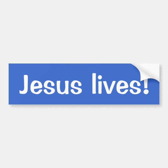 Jesus lebt! autoaufkleber (Vorne)
