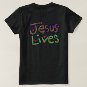 Jesus lebt handgezeichnete christliche Kunst  T-Shirt