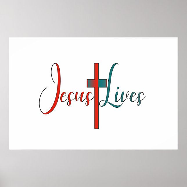 Jesus lebt poster (Vorne)