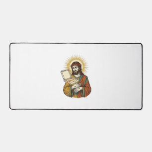 Jesus Leere Pizzaschachtel Kühlschrank Verrat Food Schreibtischunterlage