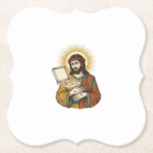Jesus Leere Pizzaschachtel Kühlschrank Verrat Food Untersetzer