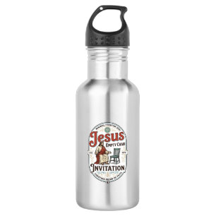 Jesus Leerer Stuhl Einladung Jesus Leerer Stuhl Ei Edelstahlflasche