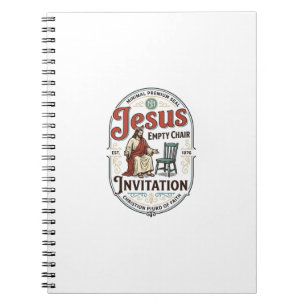Jesus Leerer Stuhl Einladung Jesus Leerer Stuhl Ei Notizblock