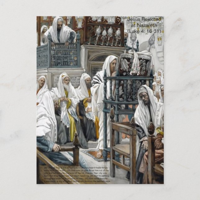 Jesus lehnte bei Nazareth Postcard ab Postkarte (Vorderseite)