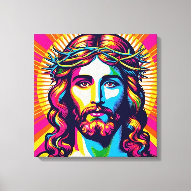 Jesus Leinwand Kunst! (Vorderseite)