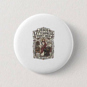 Jesus Letterpress-Druckerei Jesus Letterpress Pri Button
