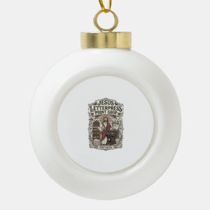 Jesus Letterpress Druckerei Jesus Letterpress Pri Keramik Kugel-Ornament
