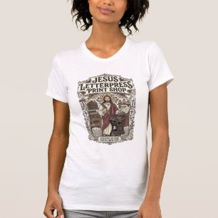 Jesus Letterpress Druckerei Jesus Letterpress Pri T-Shirt