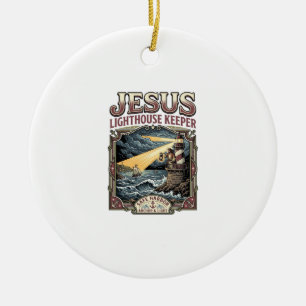 Jesus Leuchtturmwärter Jesus Leuchtturmwärter Ch Keramik Ornament