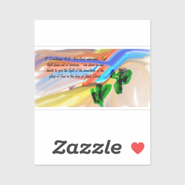 Jesus Licht der Welt Aufkleber (Blatt)