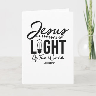 Jesus Licht der Welt - Bibelverse Karte