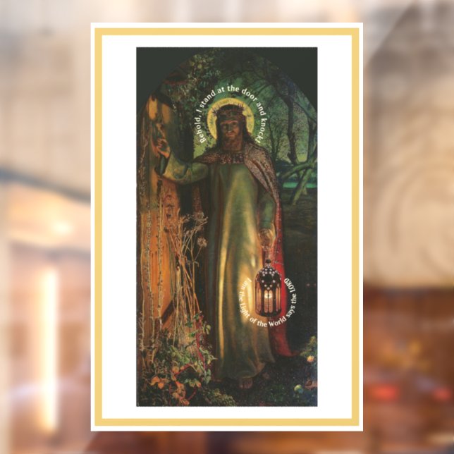 Jesus Licht der Welt Fensteraufkleber (Blatt 2)