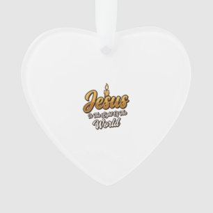 Jesus Licht der Welt Kerze Christlicher Vektor_1 Ornament