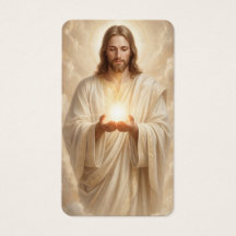 Jesus Licht der Welt Totenbettgebetskarte