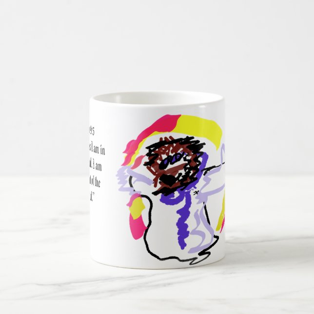 Jesus Licht Welt  Kaffeetasse (Mittel)
