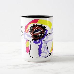 Jesus Licht Welt Zweifarbige Tasse