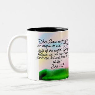 Jesus Licht  Zweifarbige Tasse