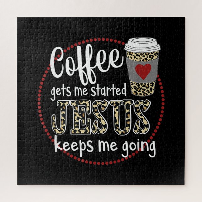 Jesus Liebe | Der Kaffee wird mir Behalten Puzzle (Vertikal)